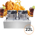 [US-W]ZOKOP Eh83O 110V Oil Consumption 12.7Qt/12L Oil Pan Total Capacity 23.26Qt/22L Large Single-Cylinder Electric Fryer 5000W