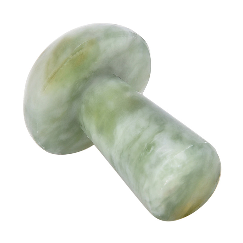 Hot! Health Care Tool Stone Mushroom Massage Jade Facial Body Foot GuaSha Thin Anti-wrinkle Relaxation