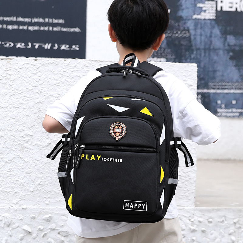 Large capacity children's backpack letter school bags for teenager boys 2021 cute nylon schoolbag men travel bagpack mochila