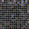 Gold line rainbow black elegant glass mosaic tiles
