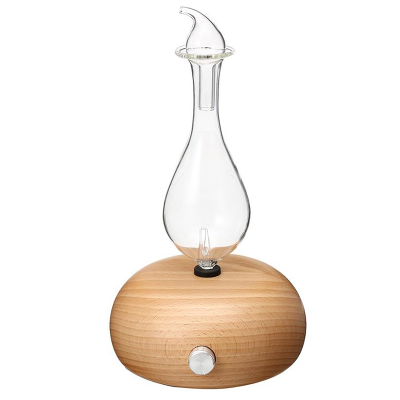 Wooden Glass Aromatherapy Pure Essential Oils Diffuser Air Nebulizer Humidifier Household Humidifier Air Conditioning Appliance