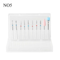 6 Type Nail Drill Set Mix Diamond Corundum Silicone Burr Milling Cutter For Manicure Pedicure Ball Files Gel Remove Tools