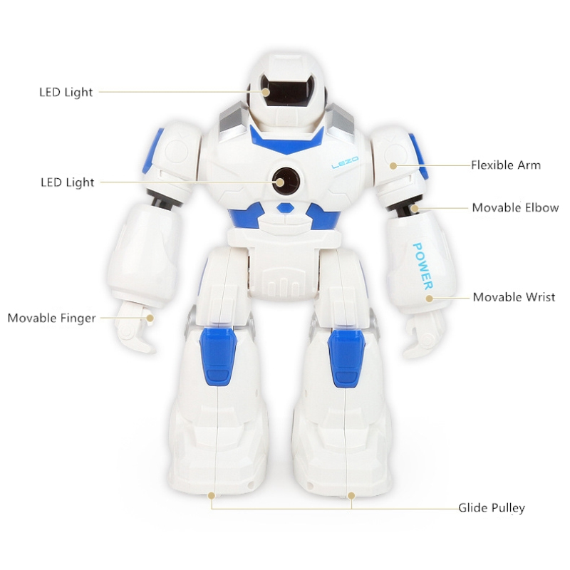 Multi-function Puzzle RC Robot Smart Programming Glide Walk Switch Battle Mode Sing Dance Cool Light Children's Eduaction RC Toy