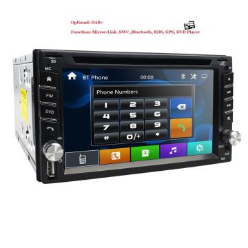 Hizpo Universal 2 Din Car Dvd Player GPS+CD+bluetooth+radio+Capacitive Touch Screen+car Pc+stereo SWC RDS AM/FM AutoRadio MAP SD