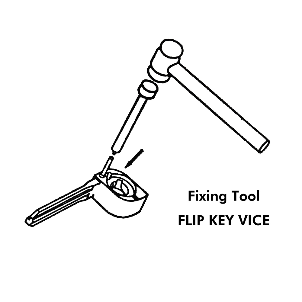 Original Key Fixing Tool Flip Key Vice Of Flip-key Pin Remover for Locksmith Tool With Four Pins Free Shipping