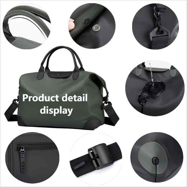 Men's Compact Waterproof Travel Handbag