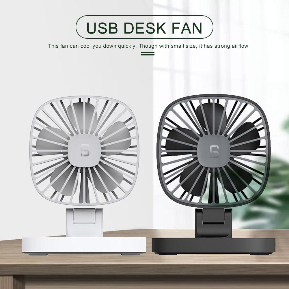 Small Personal Desk USB Fan 3 Speed And Quiet Design For Desktop Office Car Desk Fan Small Table Personal Portable Mini Fan