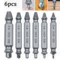 6pcs Damaged Screw Extractor Drill Bit Set Easily Take Out Broken Screw,Bolt Remover Stripped Screws Extractor Demolition Tools