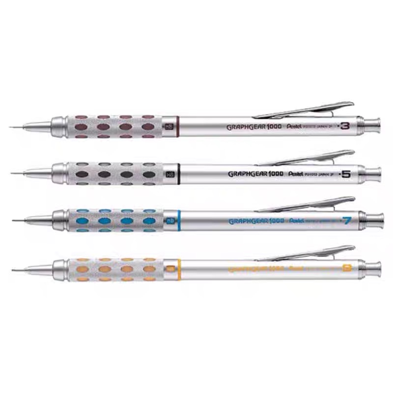 1pcs Japan Pentel Graphgear 1000 Mechanical Drafting Pencil PG 1013/1014/1015/1017/1019 Student Office Design Artist