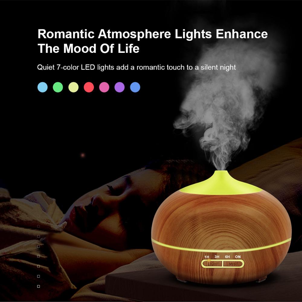 400ml Aromatherapy diffuser Humidifier Xiomi Remote Control aroma diffuser Machine essential oil ultrasonic Mist Maker