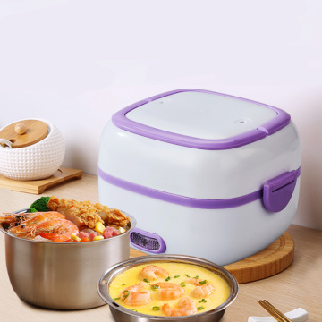 2020 New MINI Rice Cooker Thermal Heating Electric Lunch Box 2 Layers Portable Food Steamer Cooking Container Meal Lunchbox Warm