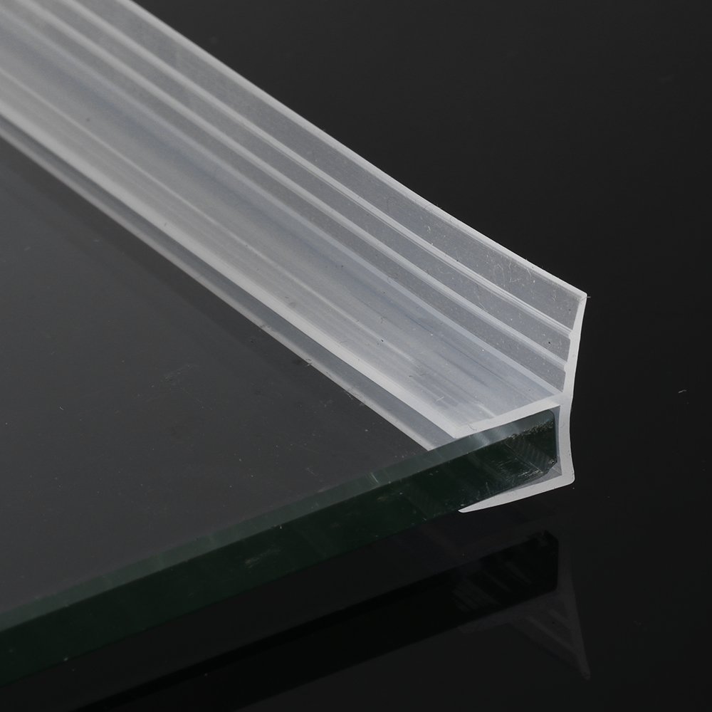 1M 6-12mm Silicone Rubber F U h Shape Glass Door Sealing Strips Window Glass Seal Strip For Bathroom Screen Door Weatherstrip