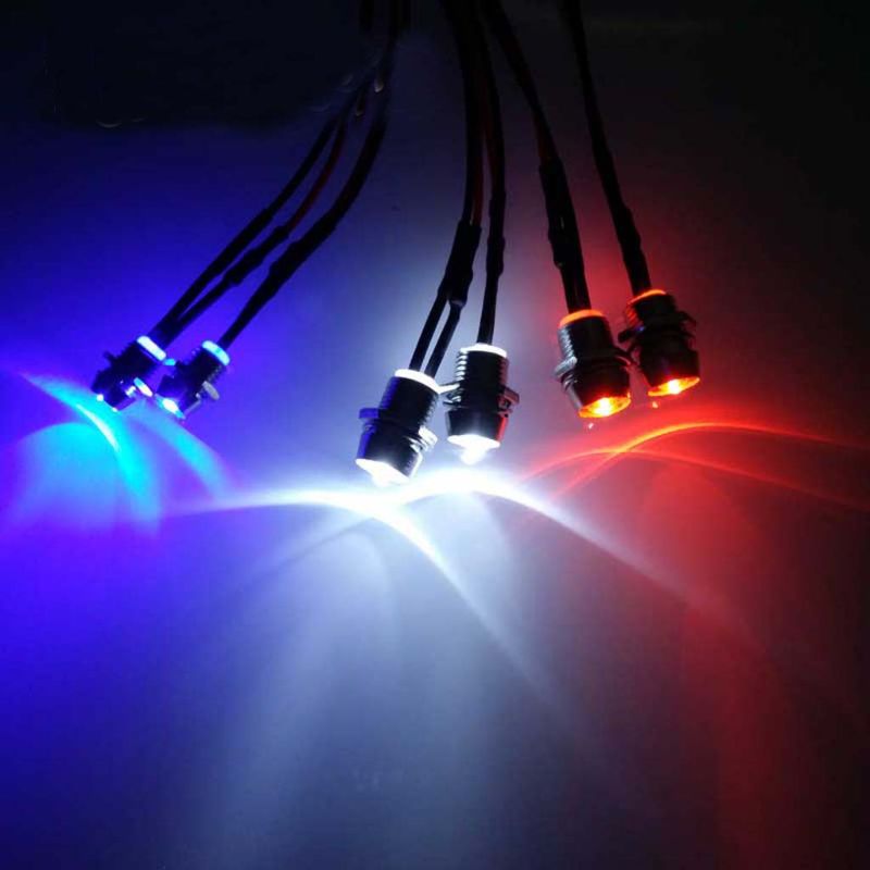Model Car Upgrade Modified Parts Accessories LED Car Light 4/6 Lights 5mm Lamp Beads for 1/10 RC Car