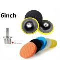 Car beauty waxing polishing tool 8 piece waxed polished sponge pad set polishing pad sponge wheel car polishing tools