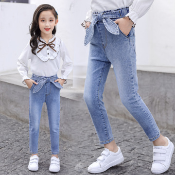 Girls Jeans Fashion School Skinny Pencil Pants Teenage Girls Trousers Jeans for Kids 2020 Spring Children Denim Pants 8 10 Years