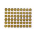 54 Decals Gold Dot Wall Stickers Removable Metallic Dot Decals Round Sticker for Festive Wall Decor Baby Nursery Kids Room 4cm