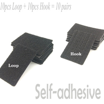 20pcs Self adhesive velcros tape hook and loop fastener tape magic glue dot circle rectangle stickers bed sheet sofa antialip