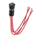 1pcs foglight switch ON-OFF Rocker Switch round 2 leds 20mm show red yellow led 20A for car boat RV without cable