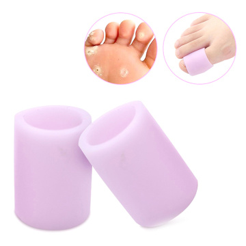 2PCS Fingers Protector Corn Corrector Hammer Toe Separator Toe Tube Separation Protection Cover Cap Pain Relief Foot Care