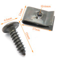 30set/lot Motorcycle Car Scooter ATV Moped Ebike Plastic Cover Metal Retainer Self-tapping Screw and Clips M4 M5