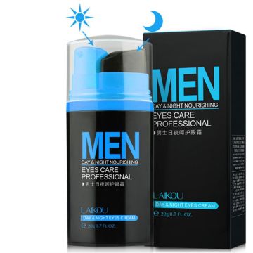 Men Day and Night Anti-wrinkle Firming Eye Cream Skin Care Black Eye Puffiness Fine Lines Wrinkles Face Care Cosmetic 20g