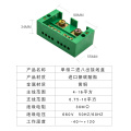 FJ6 Terminal Block Single-phase 2-IN 8-OUT Wire Connection Row 220V Household (Neutral Live Wire) Part Line Distribution Box