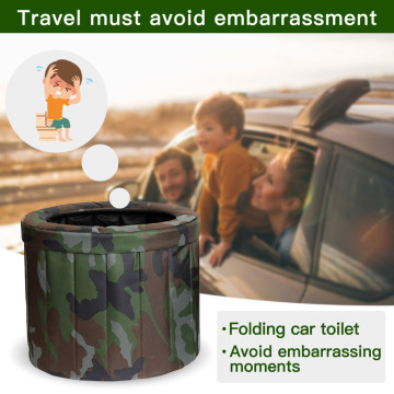 Emergency Portable Toilet Seat Car Travel Camping Kids Potty Training Non-Disposable Camping Kids Adults Child Urination Pot