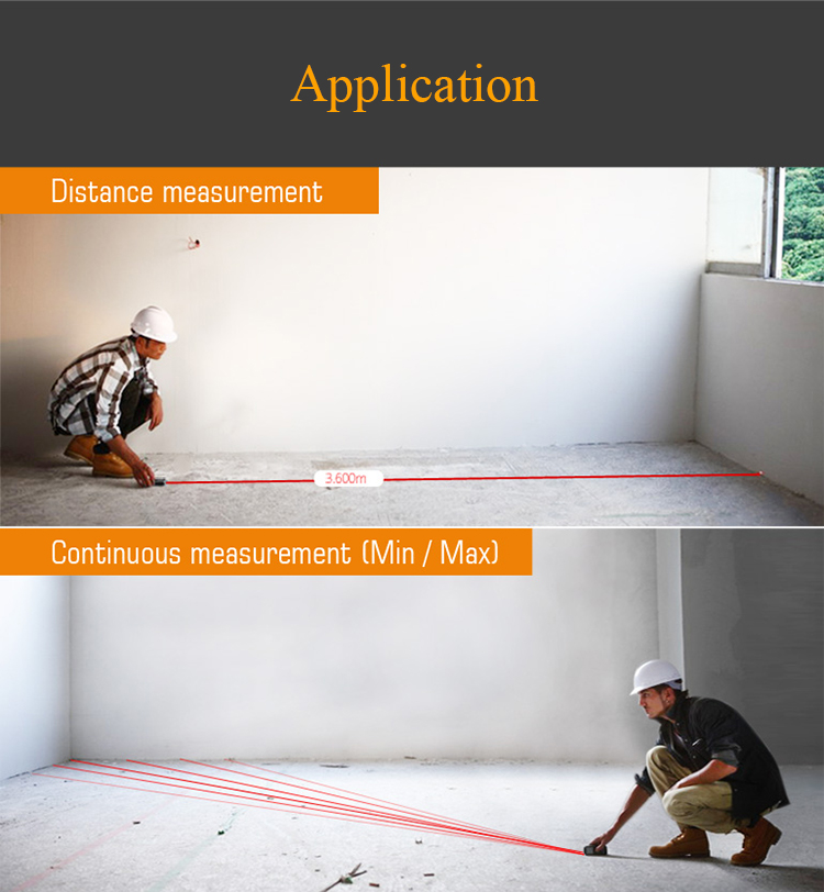 Laser Rangefinder 100m Long for Construction and Working