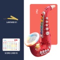 Mini Saxophone Toys Musical Instrument Early Educational Music Lighting Toy for Baby Birthday Present