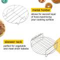 12Pcs 8'' Air Fryer Accessories Baking Basket Pizza Plate Grill Pot Kitchen Cooking Tools For Philips 4.2-6.8QT Air Fryer