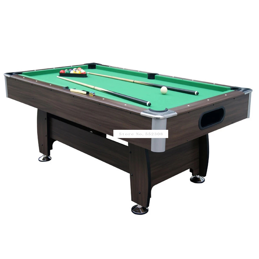 American Style 7 feet Wood Billiard Table With 16pcs Balls 2 Cue Modern Strong Frame leg Sport Equipment Snooker SUB-8446R-1LZ