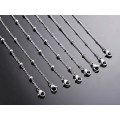 Wholesale 10pcs/lot Width 1.5mm 2mm Tiny beaded Chain Stainless Steel Link Chain for Necklaces Bracelets Foot Jewelry