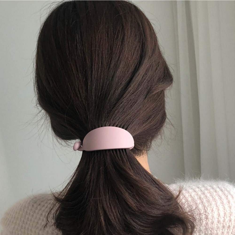 Women Girls Frosted Ponytail Clips Pure Color Banana Clips Grabs Strong Grip Hair Clips Hair Accessories for Daily and Face Wash