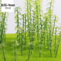 WIKING 100 Pcs Green Plastic Model Bamboo Trees Scale Garden Decor Train Scenery Landscape Kids Toys