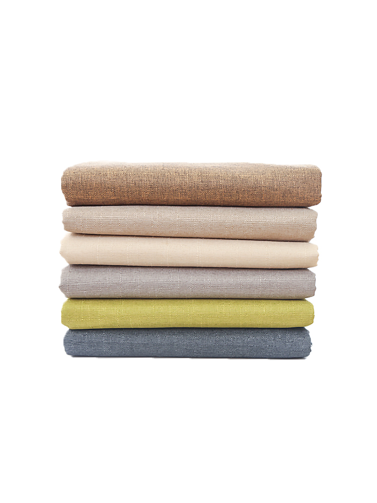 150cmx100cm Cotton Linen Fabric Thickened Coarse Linen Fabric Canvas Linen Dust Cloth Solid Color Tablecloth Curtain Sofa Fabric