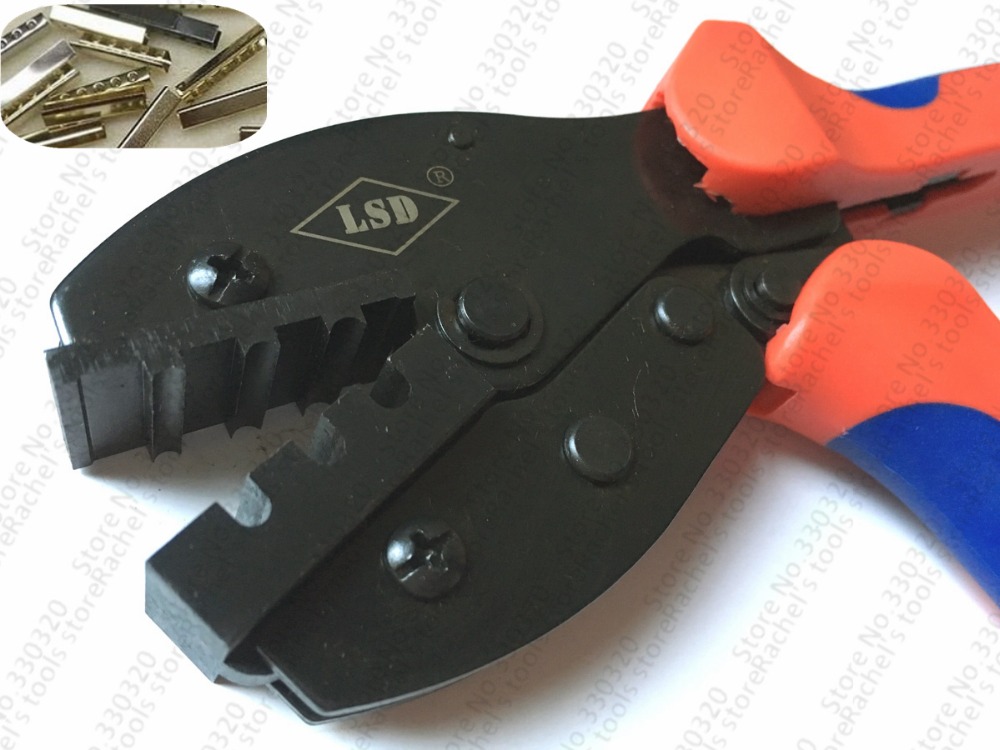 Hand aglet Crimping Pliers,crimper tools for attach metal sheath aglets to the end of laces