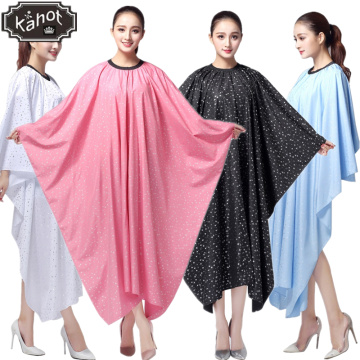Salon Professional Hair Styling Cape barber Hair Cutting Coloring Hair apron Silver Stars printing Waterproof Hairdresser cape