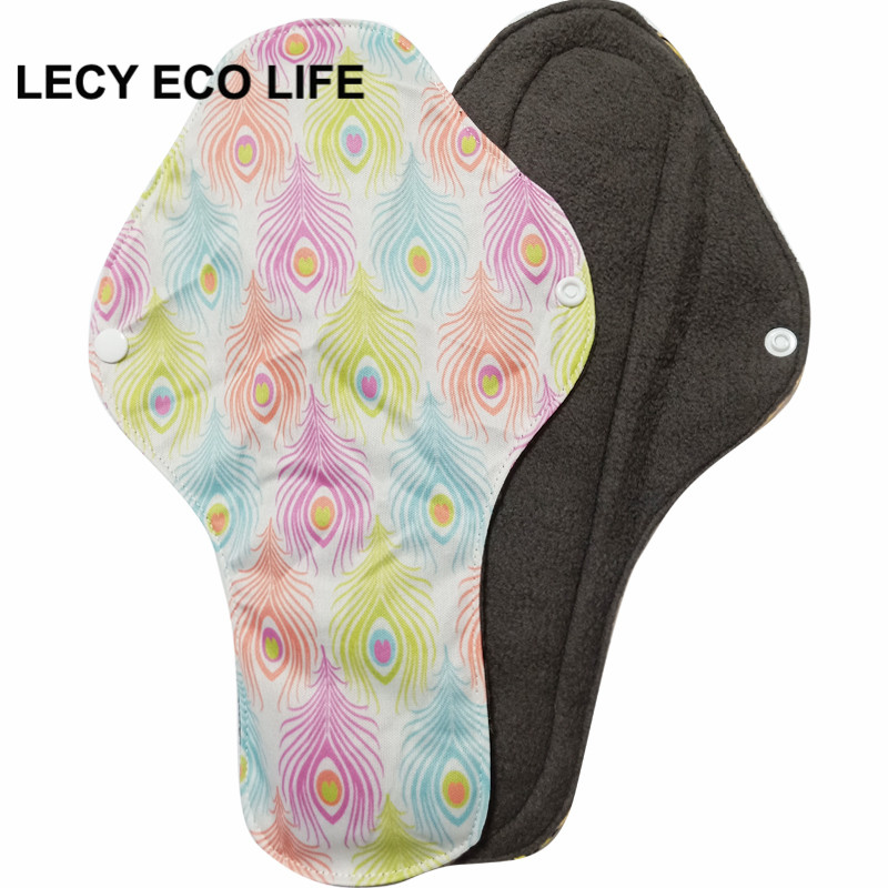LECY ECO LIFE Women Feminine Hygiene products, super absorbent waterproof heavy flow cloth menstrual pads length 30cm