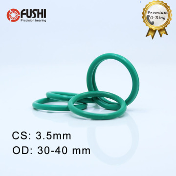 CS3.5mm FKM Rubber O RING OD 30/31/32/33/34/35/36/37/38/39/40*3.5 mm 50PCS O-Ring Fluorine Gasket Oil seal Green ORing