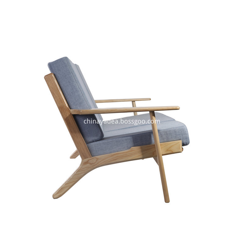 Hans Wegner Fabric Plank Chair 3
