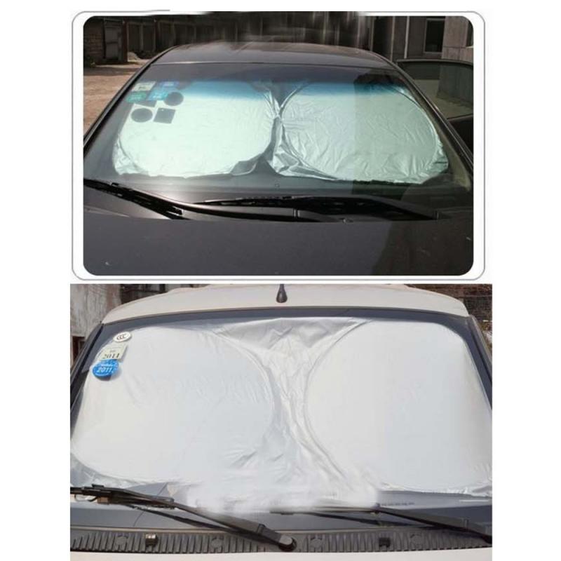 150*70cm Reflective Car Windscreen Sun Shade Block Foldable Sunshade UV Visor Protector Frost Ice Snow Dust Protector