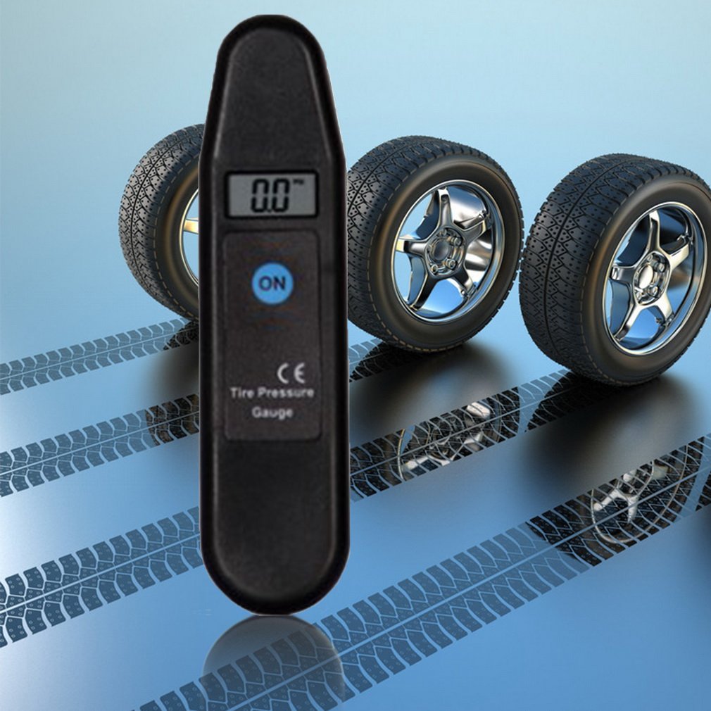 Digital LCD Display Accuracy Wheel Tire Air Pressure Gauge Tyre Tester Vehicle Motorcycle Car 5-150 PSI/KPA/BAR/KG/CM2 Detector