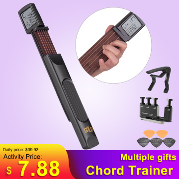 Portable Chord Trainer Pocket Guitar Practice Tools LCD Musical Instrument Practice Chords Tools for guitar accessories parts