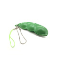 Funny Infinite Squeeze Edamame Bean Pea Expression Chain Key Pendant Ornament Stress Relieve Decompression Toys dropshipping