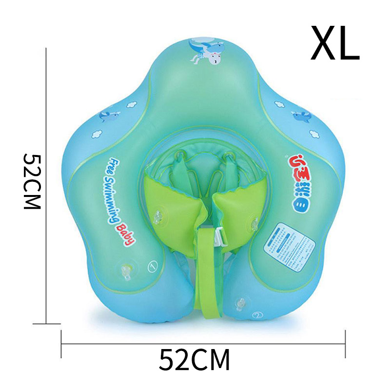 Baby Inflatable Swimming Ring Newborns Bathing Circle 2020 New Hot Summer Toys Safety Leakproof Wheel Swimming Pool Accessories
