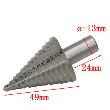 5-35MM (13 Steps 5,7,10,12,15,17,20,22,25,27,30,32,35MM) Step Drill Bit Conduit Installation HSS Industrial Reamer