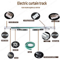 Electric Curtain Track for all kinds of B1 motor Customizable Super Quite for smart home