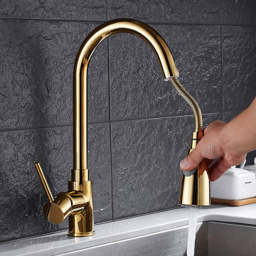 New design pull out kitchen faucet chrome 360 degree swivel kitchen sink Faucet Mixer tap kitchen faucet vanity faucet cozinha