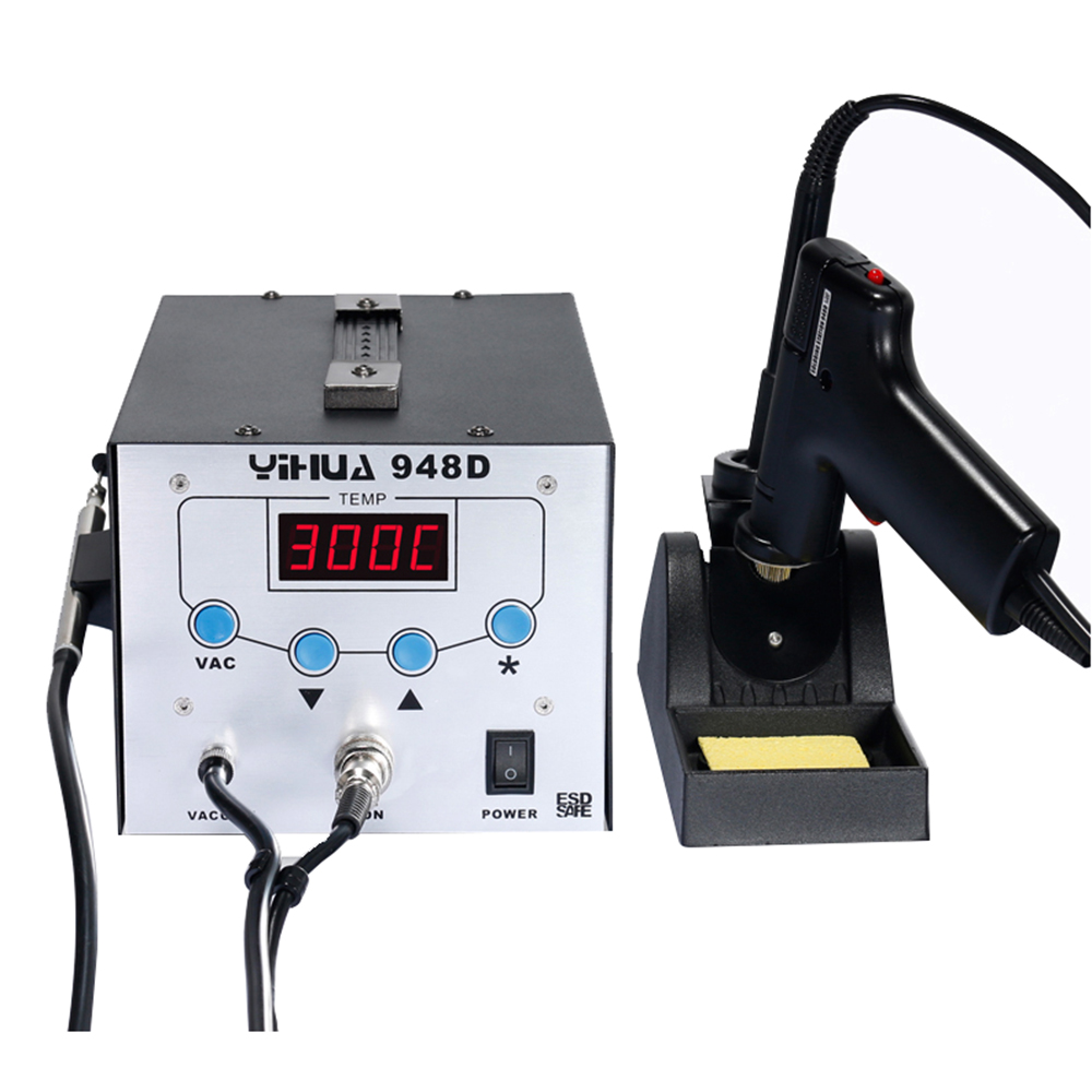 YIHUA948D 3 in 1 iron soldering station high frequency suction belt handle 3 in 1 soldering station