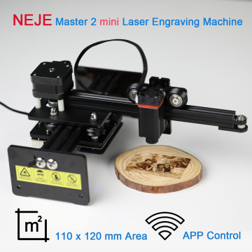 NEJE Desktop Laser Engraver and Cutter Mini Laser Engraving Machine with Wireless APP Control - 110 x 120mm - Roll Protection